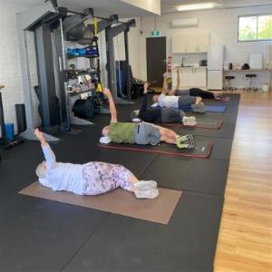 Golf group exercise class